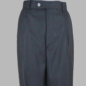 NWT Axist Men's Charcoal Dress Pants No Iron Pleated Cuffed Size 36X32 (C1971)